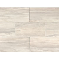 Athena 20" x 40" x 7/16" Floor and Wall Tile in Pearl