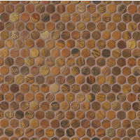 Acadia 3/4" x 3/4" Wall Mosaic in Islesford Copper