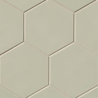 Costa Allegra 8" x 8" x 3/8" Floor and Wall Tile in Silver Strand