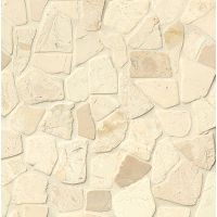 Hemisphere Floor and Wall Mosaic in Bali White