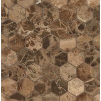 Emperador Dark 2" x 2" Wall Mosaic