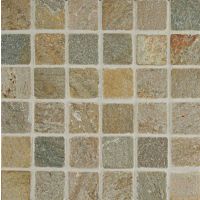Amber Gold 2" x 2" Floor and Wall Mosaic