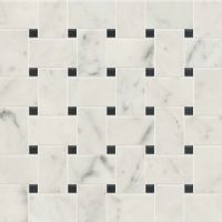 Classic 2.0 2" x 2" Floor and Wall Mosaic in Bianco Carrara