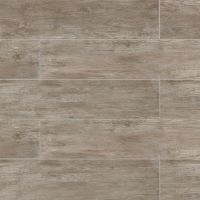 River Wood 8" x 36" x 3/8" Floor and Wall Tile in Taupe