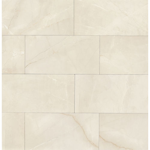 Pulpis 12" x 24" x 3/8" Floor and Wall Tile in Bianco