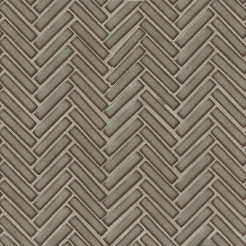 90 1/2" x 2" Floor and Wall Mosaic in Gray Haze