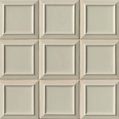 Costa Allegra 6" x 6" x 5/16" Decorative Tile in Silver Strand