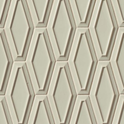Costa Allegra 4" x 9" x 1/4" Decorative Tile in Silver Strand