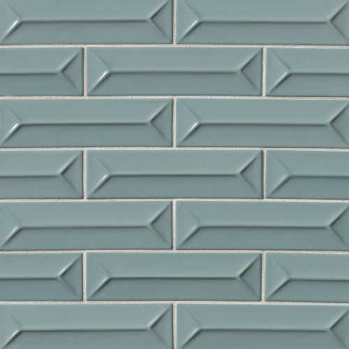 Costa Allegra 2.5" x 9" x 1/4" Decorative Tile in Tide