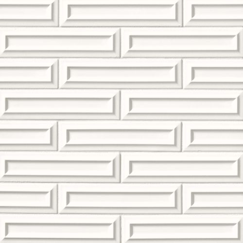 Costa Allegra 3" x 12" x 3/8" Decorative Tile in White Sand
