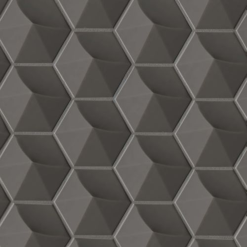 Hedron 4" x 5" Wall Tile in Storm