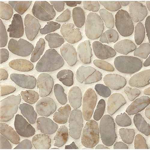 Hemisphere Floor and Wall Mosaic in Fatima Cream