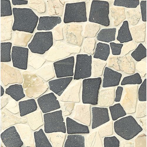 Hemisphere Floor and Wall Mosaic in Island Blend