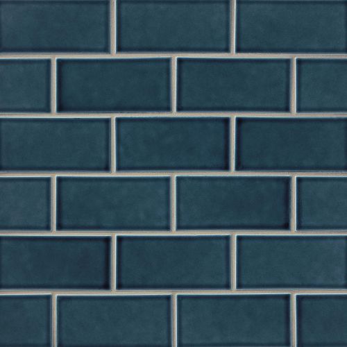 Provincetown 3" x 6" x 3/8" Floor and Wall Tile in Cape Cod Blue