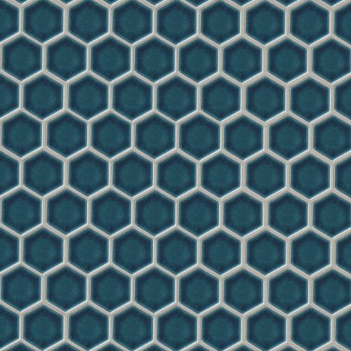 Provincetown 1-11/16" x 1-1/2" Floor and Wall Mosaic in Cape Cod Blue