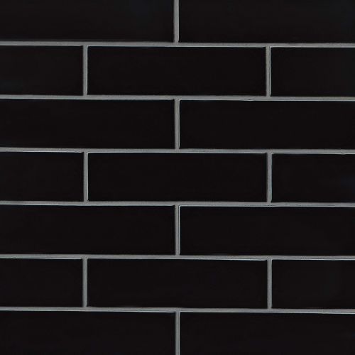 Provincetown 2.5" x 9" Floor & Wall Tile in Fleet Black