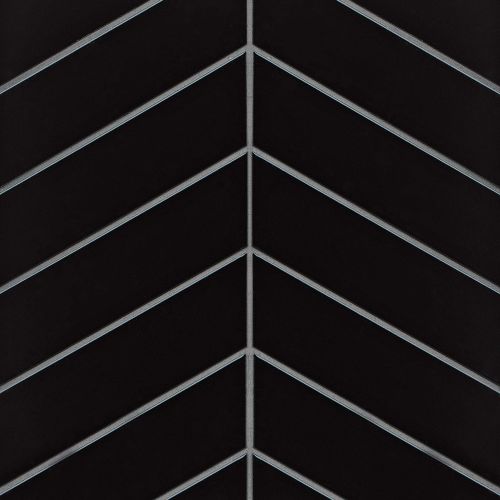 Provincetown 2.5" x 9" x 3/8" Floor and Wall Tile in Fleet Black