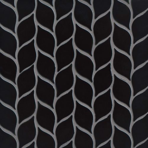 Provincetown 2-13/16" x 1-7/16" Floor and Wall Mosaic in Fleet Black