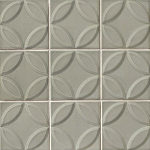Provincetown 6" x 6" x 7/16" Decorative Tile in Monument Grey