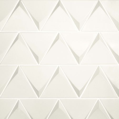 Triangolo 4.5" x 5" Wall Tile in White
