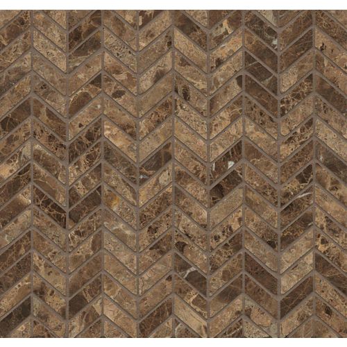 Emperador Dark Wall Mosaic