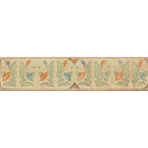 Cotto Nature 3" x 14" x 3/8" Trim in Decos- Hand Painted