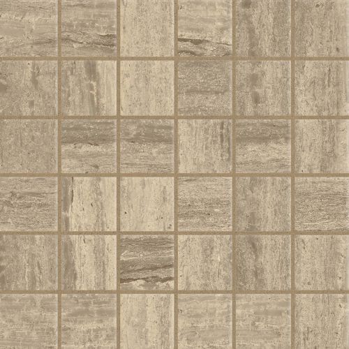 Classic 2.0 2" x 2" Floor & Wall Mosaic in Travertino Chiaro