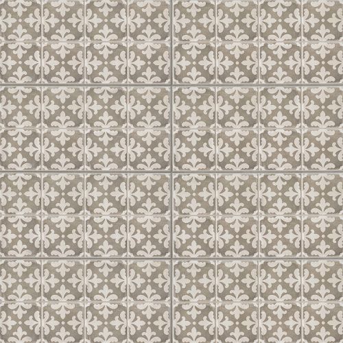 Palazzo 12" x 24" x 3/8" Decorative Tile in Vintage Grey Florentina