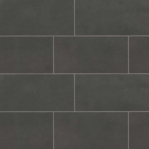 Simply Modern 12" x 24" Floor & Wall Tile in Black