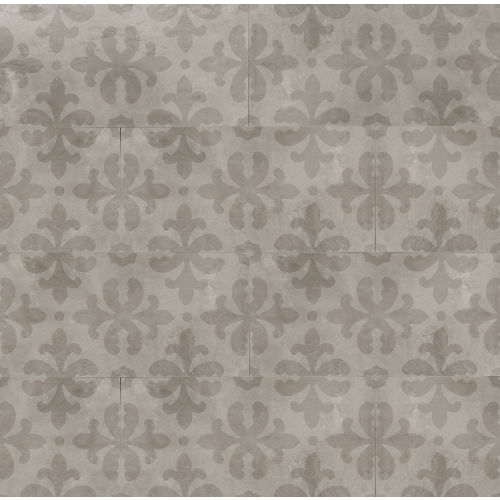 Cemento 12" x 24" x 3/8" Decorative Tile in Silver