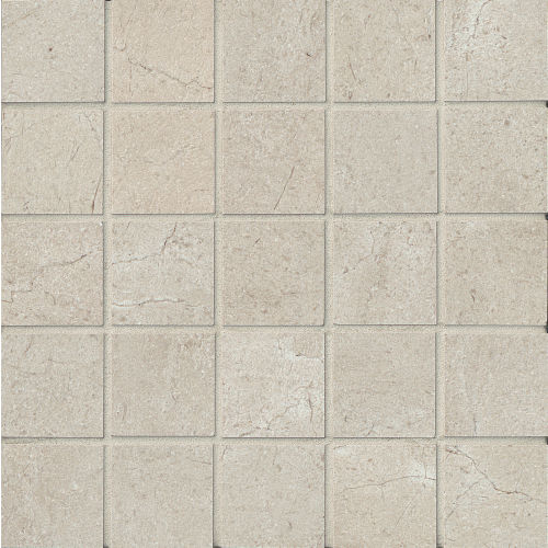 Marfil 2" x 2" Floor and Wall Mosaic in Silver