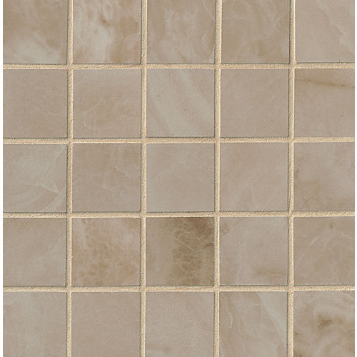 Onyx 2" x 2" Floor & Wall Mosaic in Gray