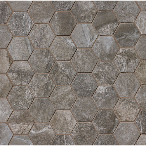 Stone Mountain Floor and Wall Mosaic in Gris