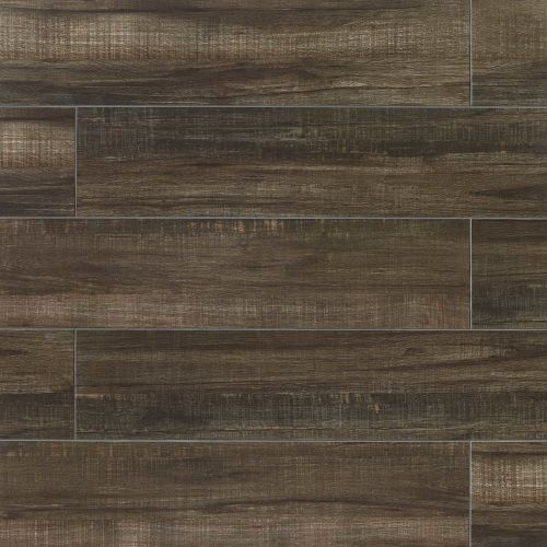 Forest 8" x 24" x 3/8" Floor and Wall Tile in Black