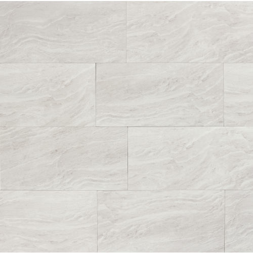 Yosemite 12" x 24" x 3/8" Floor and Wall Tile in Silver