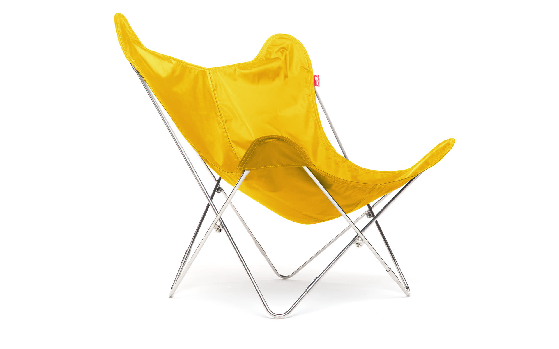 Butterfly Chair - Polyester-COL27 - Yellow-Steel