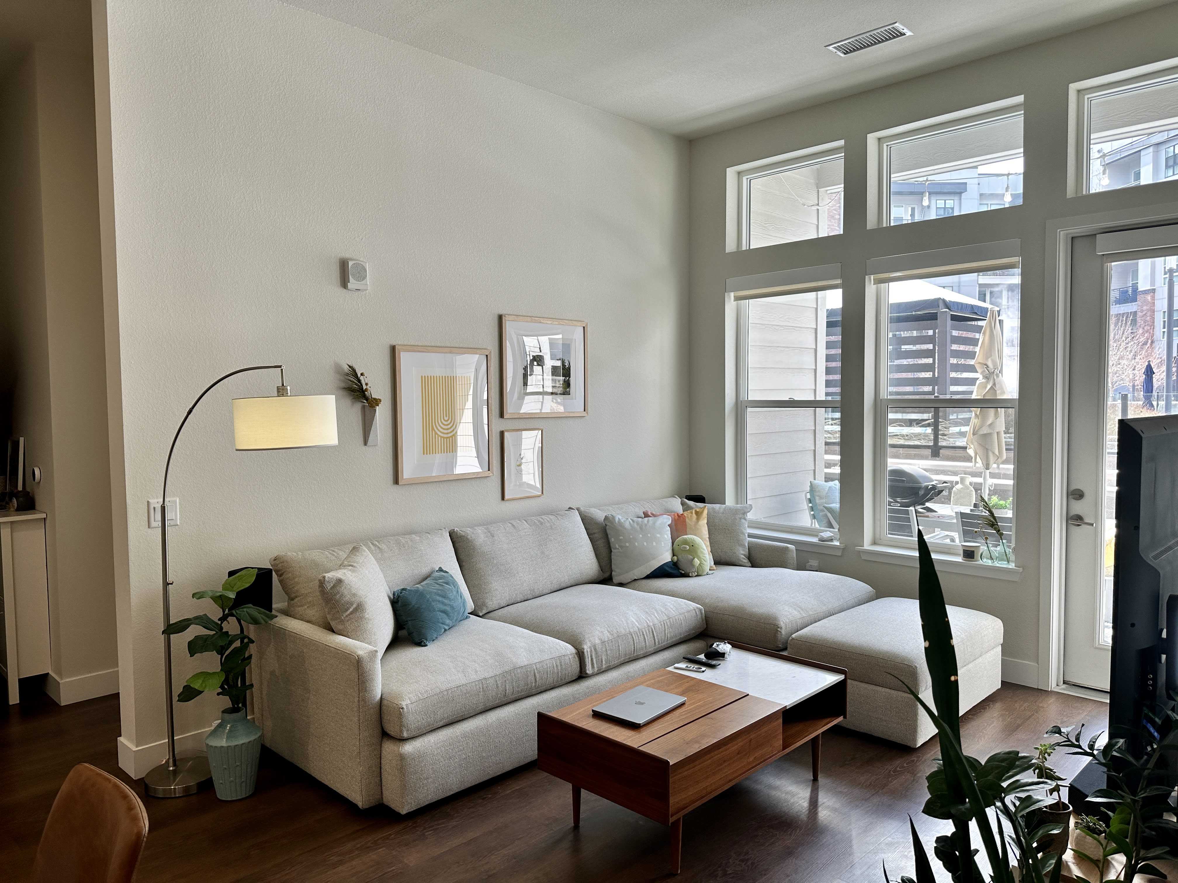 Photo of a livingroom with a couch