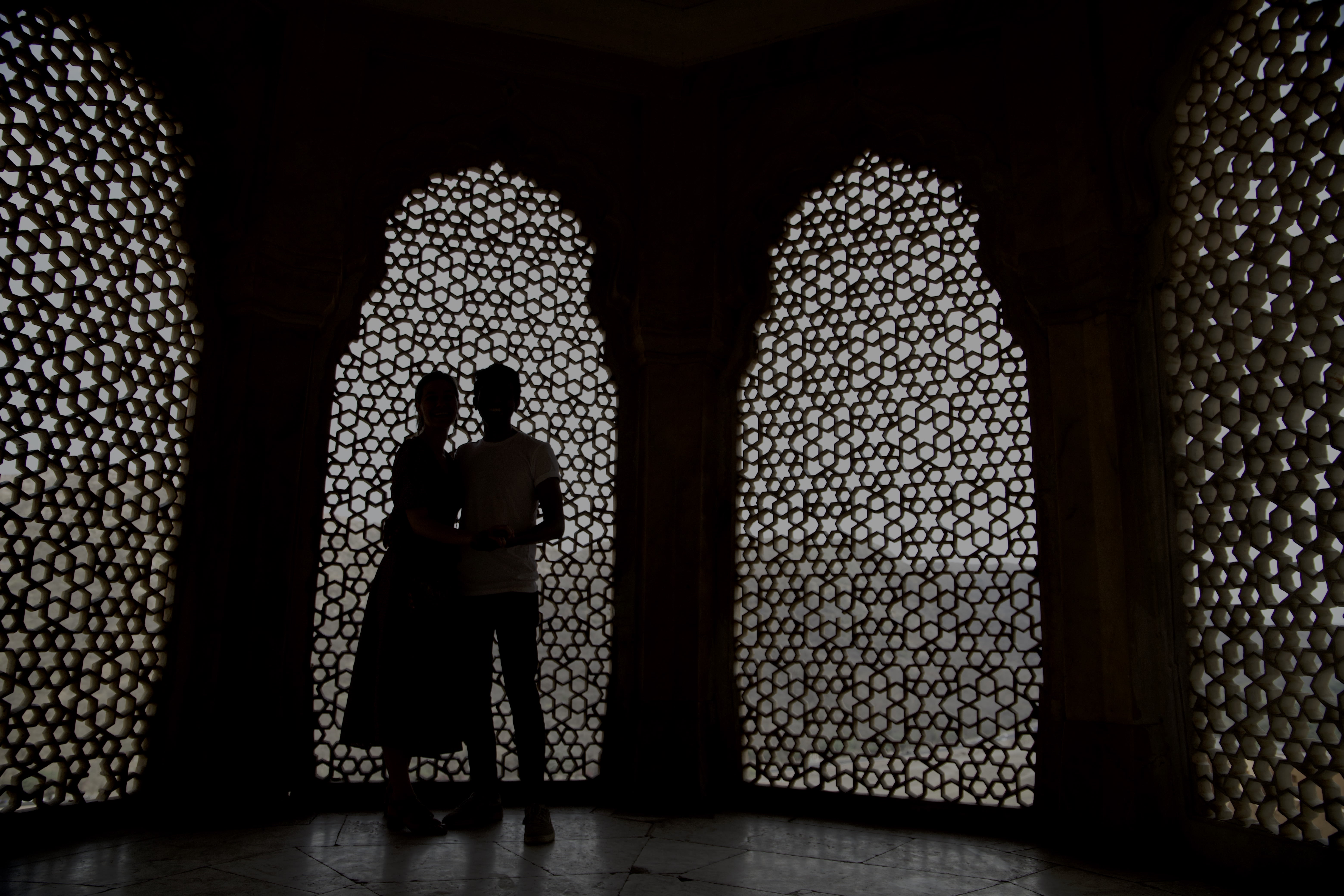 couple au fort Amber fort de Jaipur