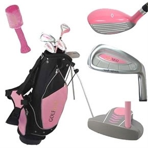 Golf Girl Pink Junior Set inc Bag Right Hand