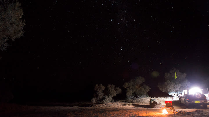 One of my campsites in the Simpson Desert.