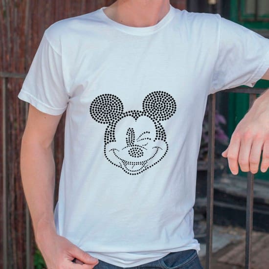 Dotted Blinkende Mickey - strygemærke Dotted Blinkende Mickey - strygemærke