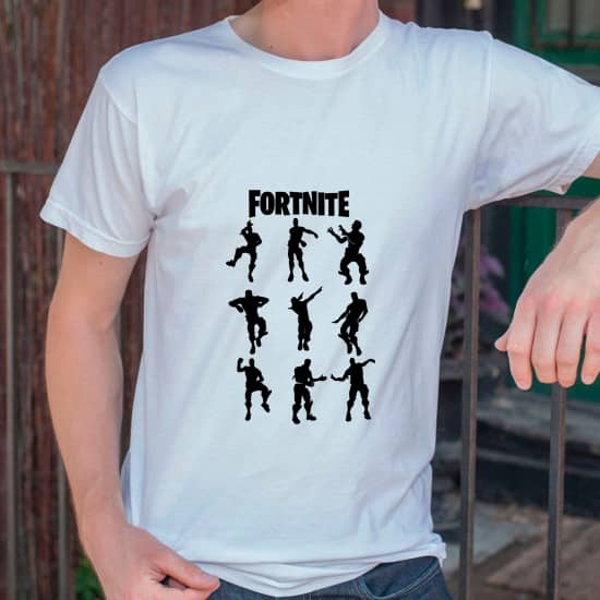9 FORTNITE figurer + logo - strygemærke 9 FORTNITE figurer + logo - strygemærke