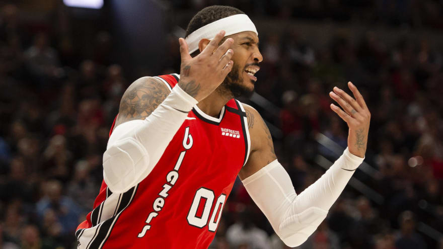 Carmelo Sitting Out Blazers Lakers Game For Personal Reasons Yardbarker
