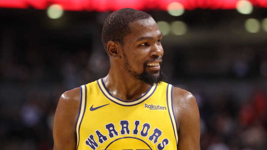 Kevin Durant Gets Laugh Out Of Funny Warriors Chase Center Meme