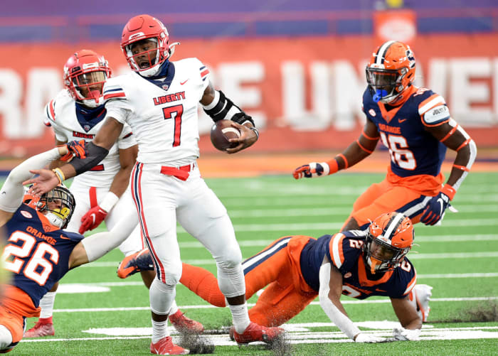 Western Carolina (0-0) at No. 22 Liberty (7-0), Saturday, Noon, ESPN3
