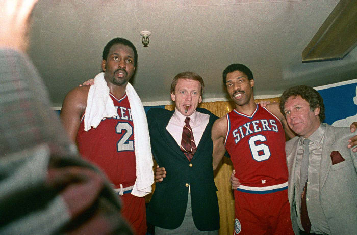 Julius Erving and Moses Malone, Philadelphia 76ers