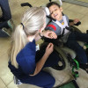 A student studying abroad with Utica College: Occupational Therapy in the Dominican Republic