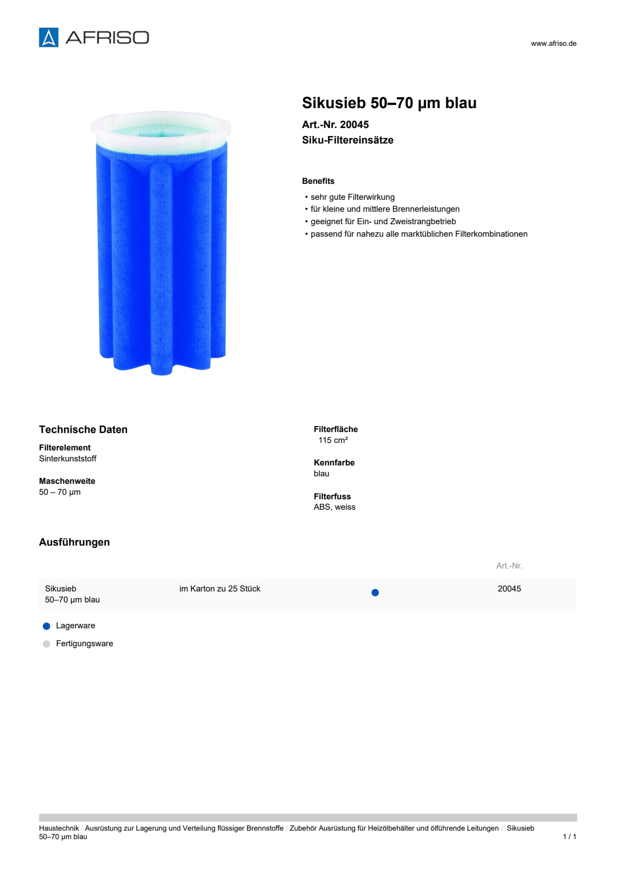 AFRISO_SIKUSIEB-50-70--M-BLAU-SIKU-FILTEREINSAETZE_20045_DEU_CHE.PDF