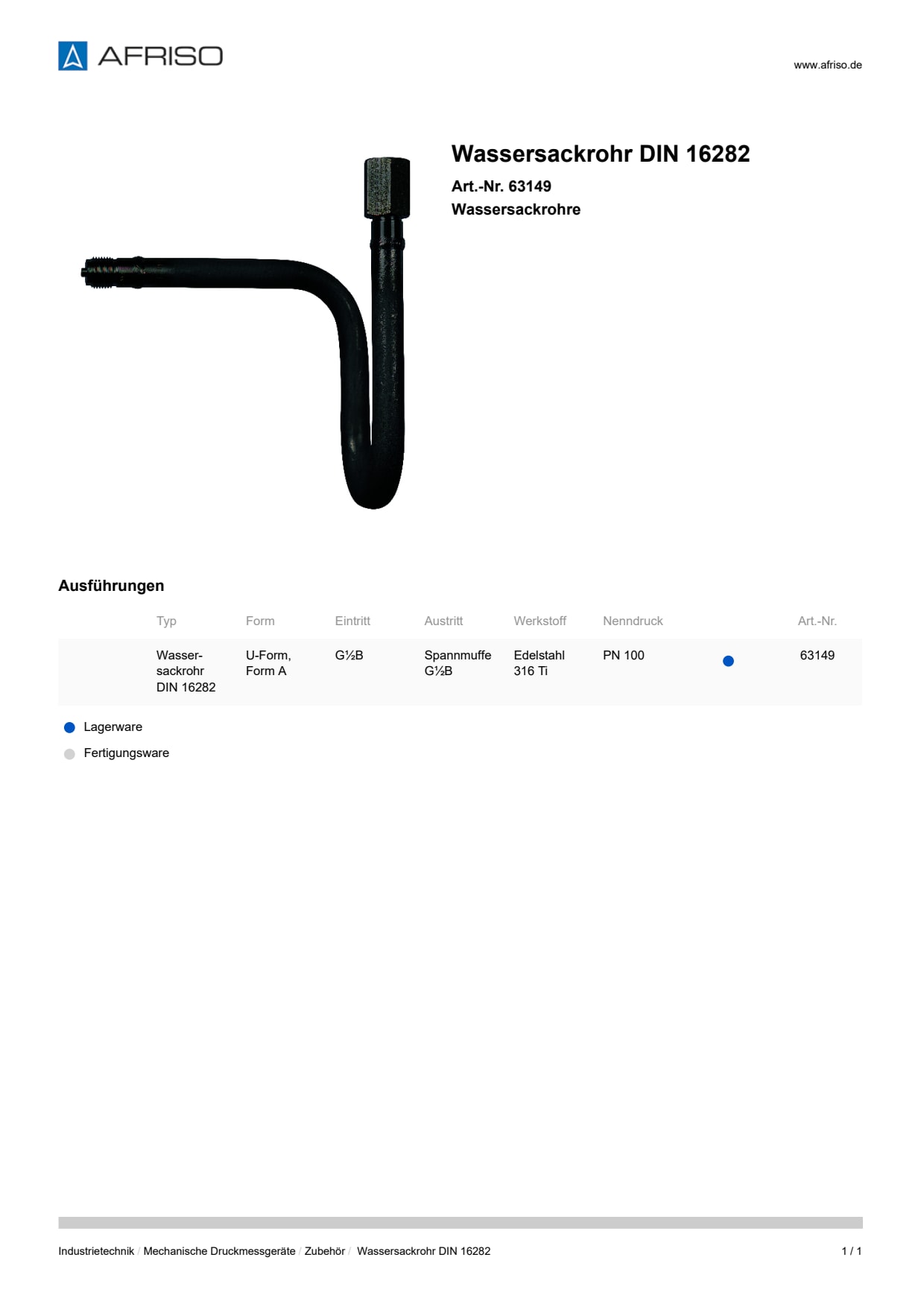 AFRISO_WASSERSACKROHR-DIN-16282-WASSERSACKROHRE_63149_DEU_CHE.PDF
