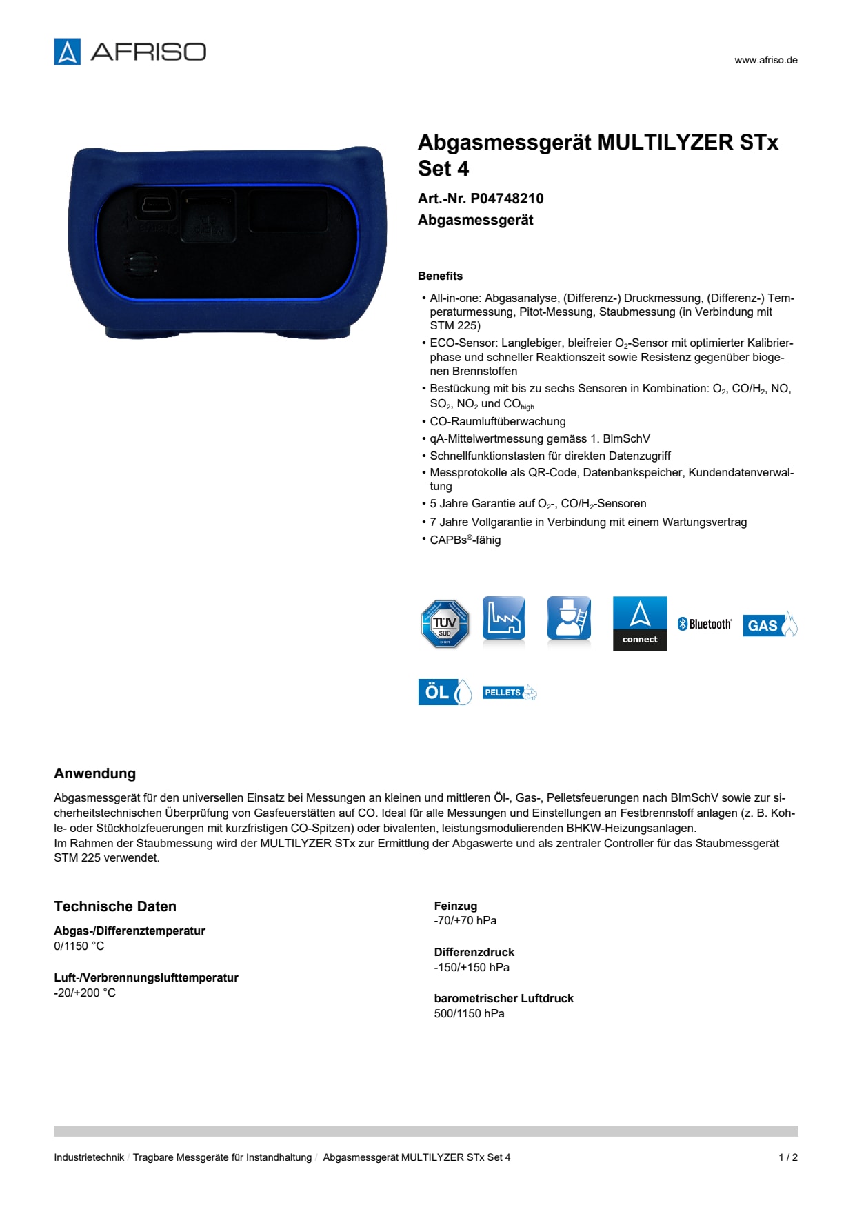 AFRISO_ABGASMESSGERAET-MULTILYZER-STX-SET-4-ABGASMESSGERAET_P04748210_DEU_CHE.PDF